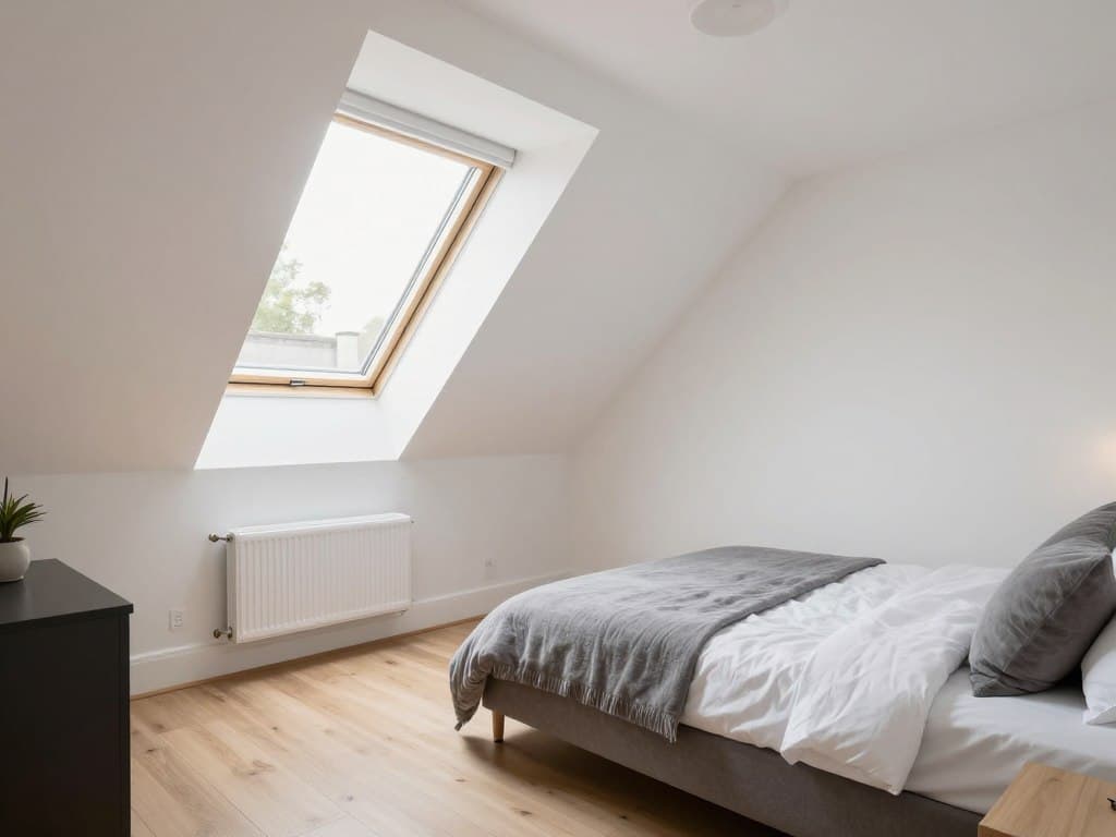 Bedroom created by a dormer loft conversion in Headington