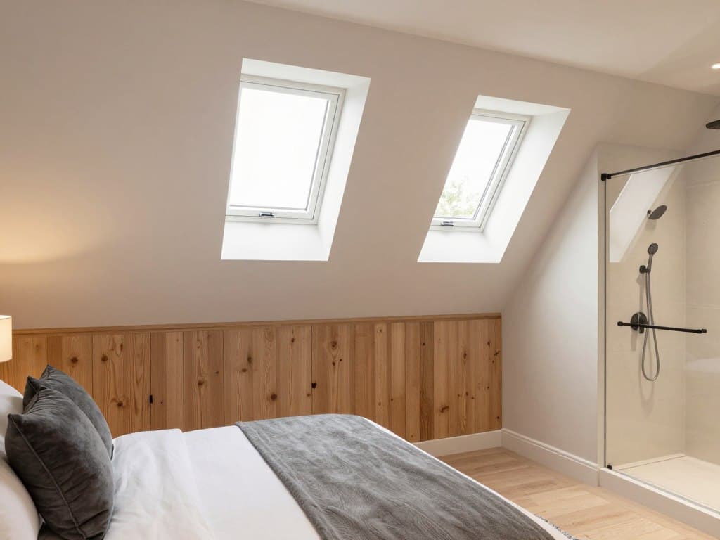 Finished interior of a dormer loft conversion