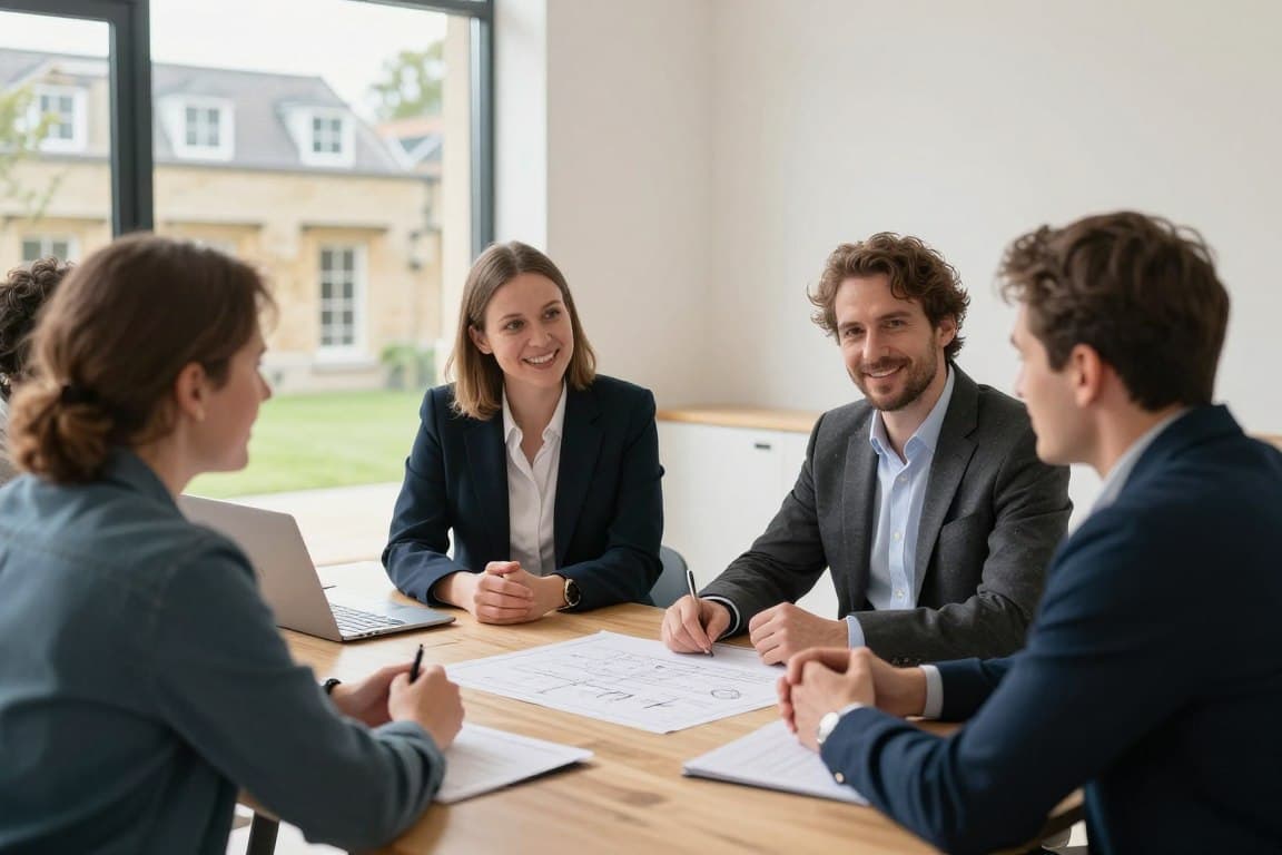 Consultation at an Oxford building project